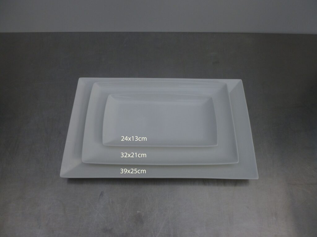 vierkant - plat bord 24x13cm - huren rondom Sint-Niklaas