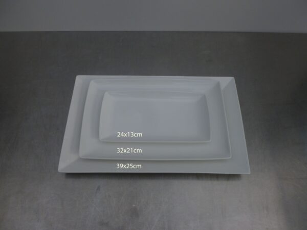 vierkant - plat bord 24x13cm - huren rondom Sint-Niklaas