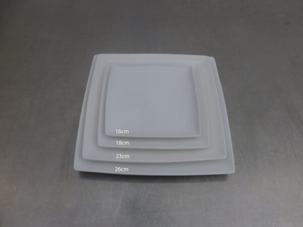 vierkant - vierkant plat bord 18cm - huren rondom Sint-Niklaas