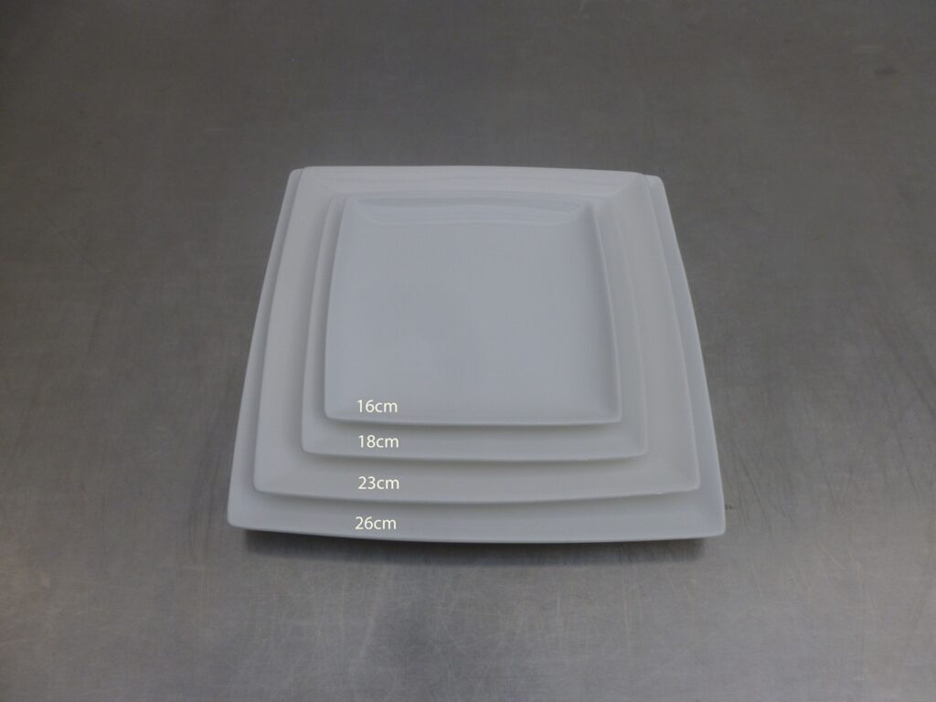 vierkant - vierkant plat bord 26cm - huren rondom Sint-Niklaas
